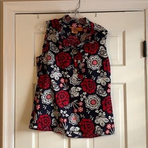 Tory Burch Sleeveless Silk Blouse